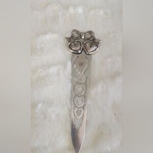 Vintage Brighton Twin Hearts Bookmark